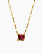 Chatelaine® Teen Necklace in 18K Yellow Gold with Garnet, 4mm